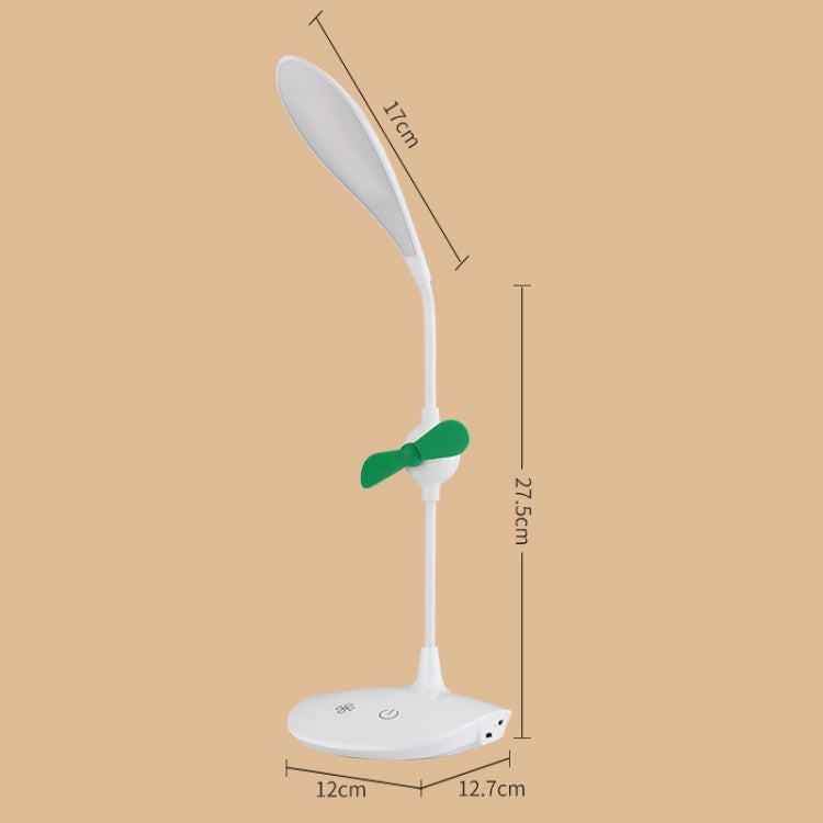 WS-8010 LED Fan Desk Lamp Bedside Desk USB Folding Desk Lamp, Colour: Water Drop - by buy2fix | Online Shopping UK | buy2fix
