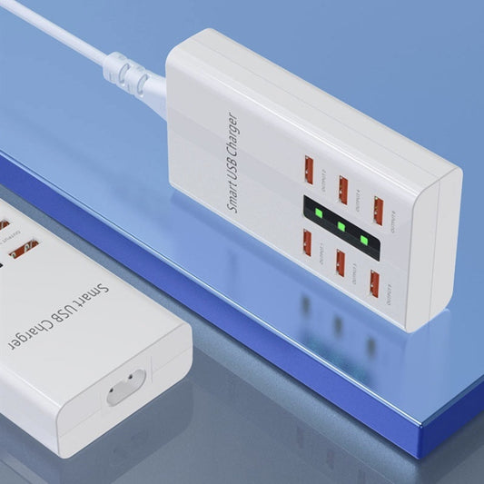 30W 2A Multi-Function 6-Port Charging Socket Universal Smart Phone And Tablet USB Charger(EU Plug) - Plug Adaptor by buy2fix | Online Shopping UK | buy2fix