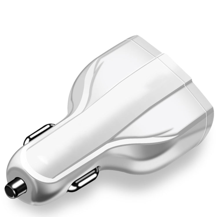 2 PCS QC3.0 Fast Charge Car Charger 3.5A Dual USB With Type-C Interface Output Car Charger(Black) - Car Charger by buy2fix | Online Shopping UK | buy2fix