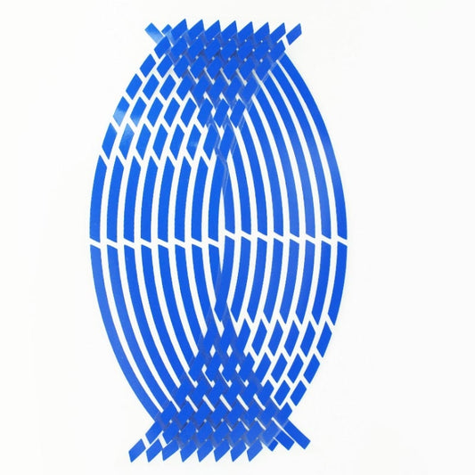 Motorcycle Rim Stickers Personality Wheels Modified Decals(Blue) by buy2fix
