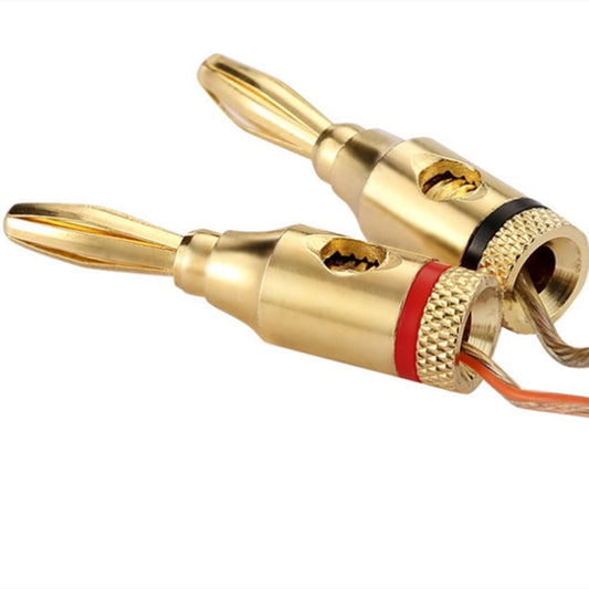 20 PCS 4mm Gold-Plated Banana Head Audio Plug Socket Speaker Cable Connector by buy2fix