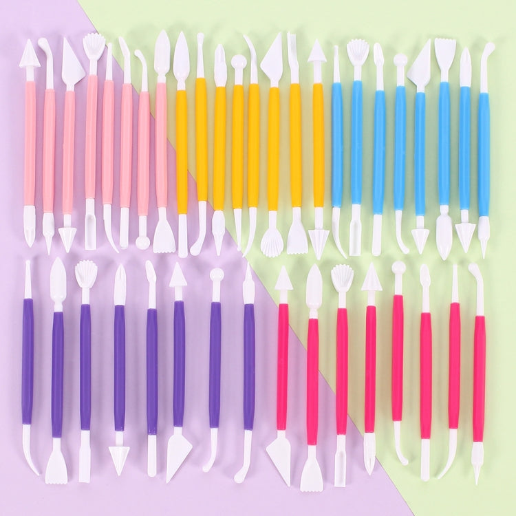 2 Sets Carving Pen Cake Fondant Carving Knife Making Cutting Tool 01030 Purple (OPP Bag Packaging) - Baking Pastry Tools by buy2fix | Online Shopping UK | buy2fix