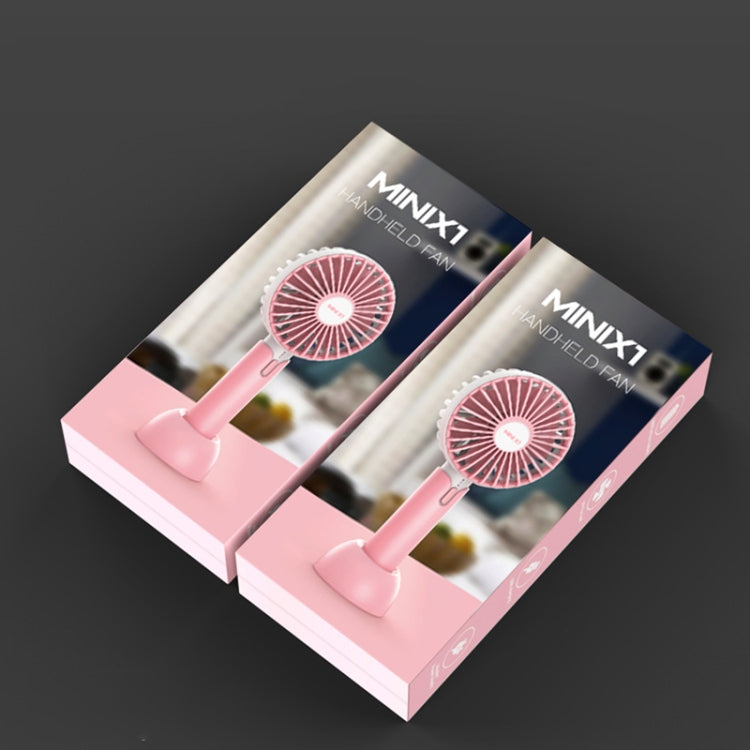 Desktop Portable Handheld Mini Silent Fan, Colour: X1 Pink by buy2fix