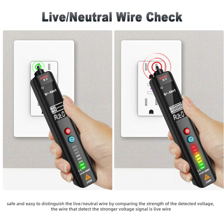 BSIDE X1 Smart Digital Multimeter Test Electric Pen Voltage Detector - Digital Multimeter by BSIDE | Online Shopping UK | buy2fix