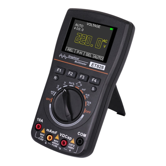 ET828 2 In 1 2 In 1 Oscilloscope Multimeter 2.4 Inch Color Screen Meter Digital Resistance Frequency Tester 1MHz 2.5Msps Meter - Digital Multimeter by buy2fix | Online Shopping UK | buy2fix