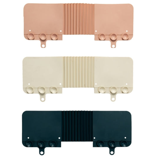 2 PCS Sink Foldable Flaps Kitchen Suction Cup Splash-Proof Flaps(Navy Blue) by buy2fix