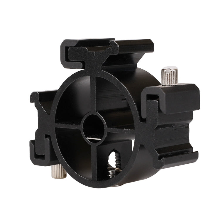 2 PCS Round Field 3 Triple Head Hot Shoe Mount Adapter Flash Holder Bracket Light Stand Holder - Other Accessories by buy2fix | Online Shopping UK | buy2fix