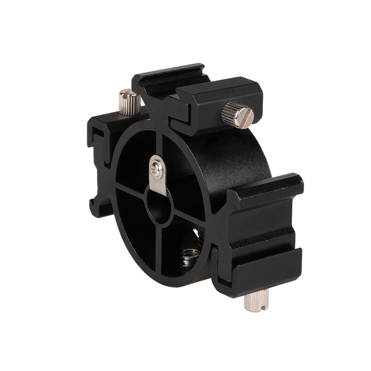 2 PCS Round Field 3 Triple Head Hot Shoe Mount Adapter Flash Holder Bracket Light Stand Holder - Other Accessories by buy2fix | Online Shopping UK | buy2fix
