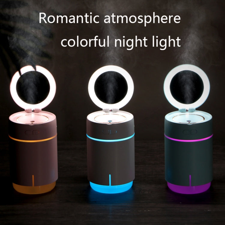 K005 Portable Hydrating LED Fill Light Makeup Mirror USB Mini Humidifier(White) - Air Purifiers & Accessories by buy2fix | Online Shopping UK | buy2fix