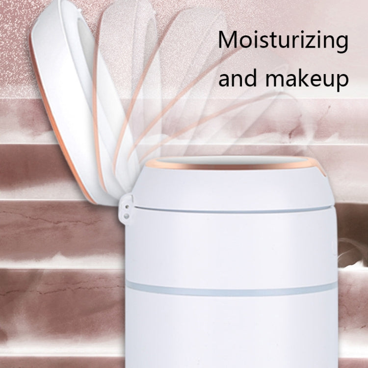 K005 Portable Hydrating LED Fill Light Makeup Mirror USB Mini Humidifier(White) - Air Purifiers & Accessories by buy2fix | Online Shopping UK | buy2fix