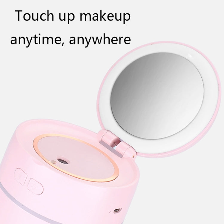 K005 Portable Hydrating LED Fill Light Makeup Mirror USB Mini Humidifier(White) - Air Purifiers & Accessories by buy2fix | Online Shopping UK | buy2fix
