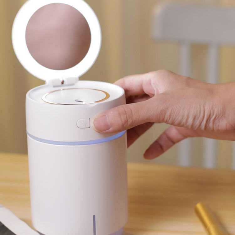 K005 Portable Hydrating LED Fill Light Makeup Mirror USB Mini Humidifier(White) - Air Purifiers & Accessories by buy2fix | Online Shopping UK | buy2fix
