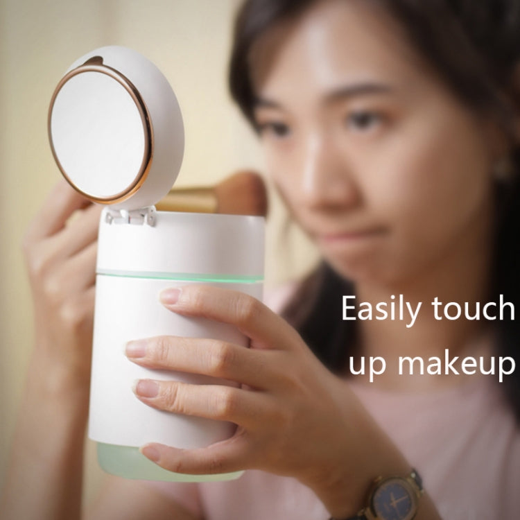 K005 Portable Hydrating LED Fill Light Makeup Mirror USB Mini Humidifier(White) - Air Purifiers & Accessories by buy2fix | Online Shopping UK | buy2fix