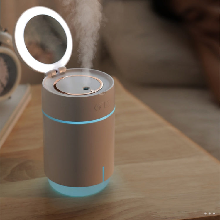 K005 Portable Hydrating LED Fill Light Makeup Mirror USB Mini Humidifier(White) - Air Purifiers & Accessories by buy2fix | Online Shopping UK | buy2fix