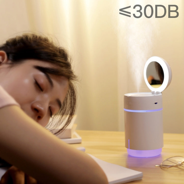 K005 Portable Hydrating LED Fill Light Makeup Mirror USB Mini Humidifier(White) - Air Purifiers & Accessories by buy2fix | Online Shopping UK | buy2fix