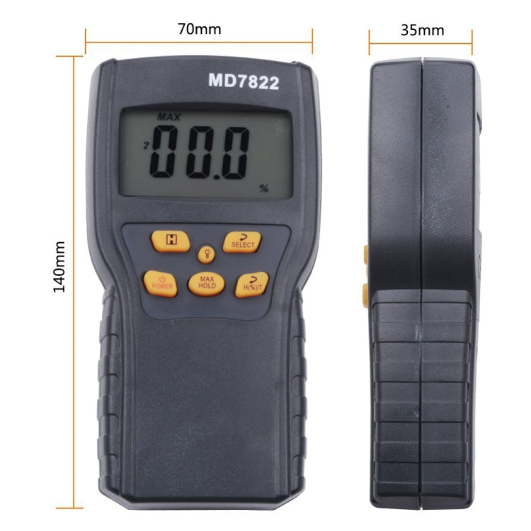 MD7822 Smart Grain Moisture Tester Ultra-Long Probe Digital Moisture Meter - PH & Moisture Meter by buy2fix | Online Shopping UK | buy2fix