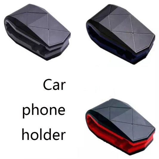 Lazy Car Desktop Phone Holder Alligator Mouth Clip Holder(Black Red) by buy2fix