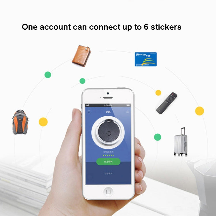 2 PCS HYC-05 Round Bluetooth Anti-Lost Device Mobile Phone Key Two-Way Object Finding Alarm( Blue) - Anti-lost Alarm by buy2fix | Online Shopping UK | buy2fix