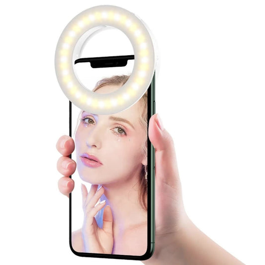 Mobile Phone Live Selfie Light LED Beauty Ring Fill Light(White) by buy2fix