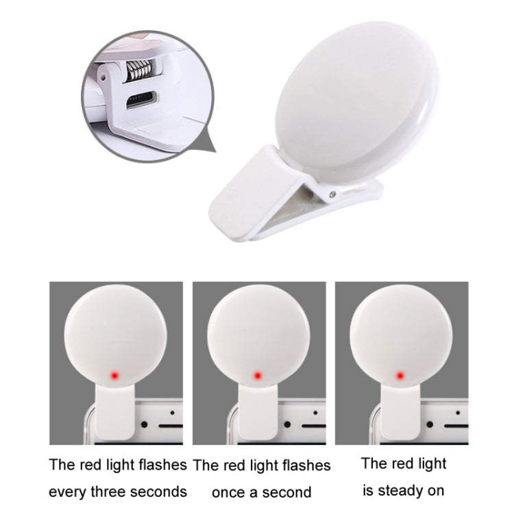 2 PCS Mobile Phone Fill Light Camera Photo LED Selfie Light(Black) - Selfie Light by buy2fix | Online Shopping UK | buy2fix