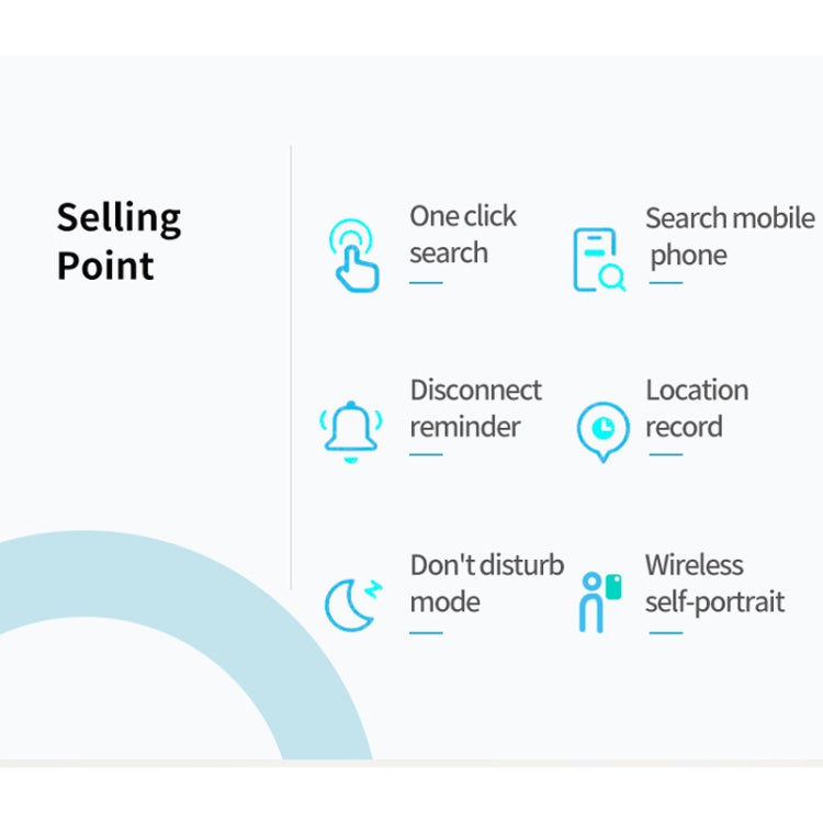 HYC-S9 2 PCS Round Bluetooth Object Finder Mobile Phone Tracking Locator Anti-Lost Two-Way Alarm(Blue) - Anti-lost Alarm by buy2fix | Online Shopping UK | buy2fix