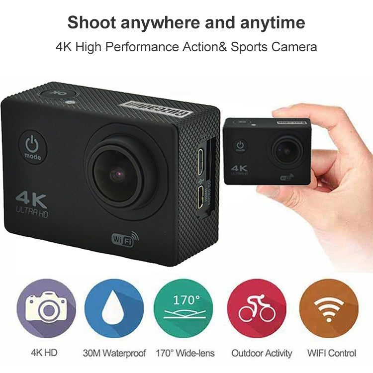 WIFI Waterproof Action Camera Cycling 4K camera Ultra Diving 60PFS kamera Helmet bicycle Cam underwater Sports 1080P Camera(Pink) - Children Cameras by buy2fix | Online Shopping UK | buy2fix