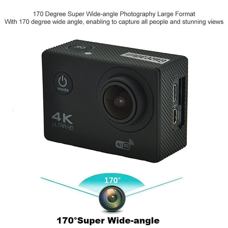 WIFI Waterproof Action Camera Cycling 4K camera Ultra Diving 60PFS kamera Helmet bicycle Cam underwater Sports 1080P Camera(Yellow) - Children Cameras by buy2fix | Online Shopping UK | buy2fix