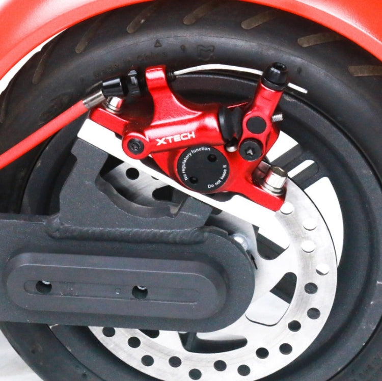 3 in 1 Scooter Modified Hydraulic Brake + 120mm Disc Brake Disc + Modified Seat Set For Xiaomi Mijia M365 Pro(Red Brake + Black Adapter) - Accessories & Parts by buy2fix | Online Shopping UK | buy2fix