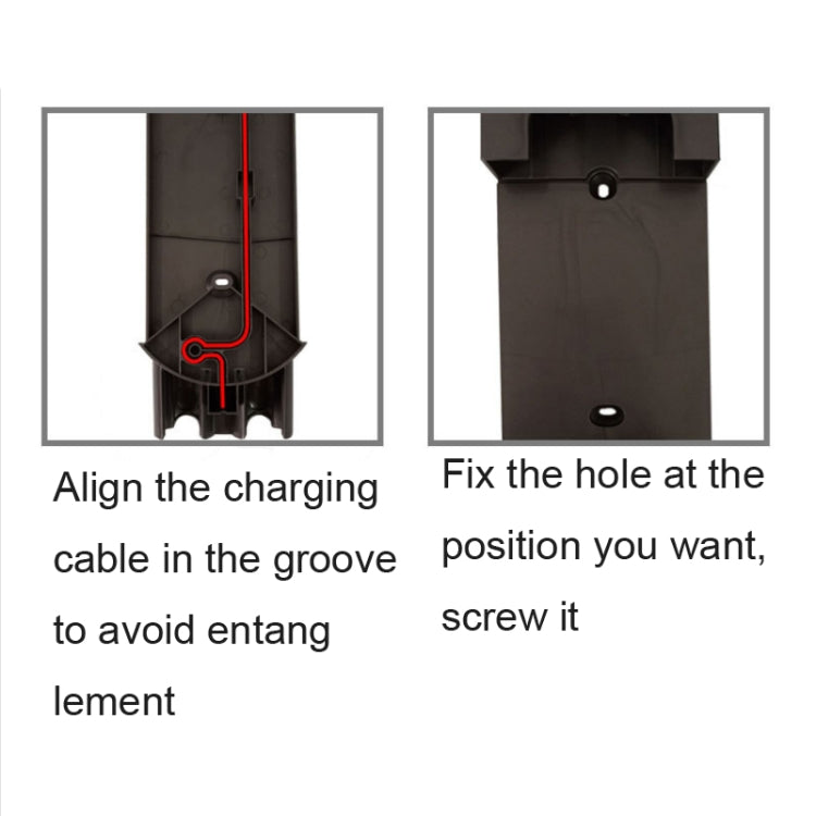 Vacuum Cleaner Hanging Perforated Charging Stand For Dyson V7 V8 - For Dyson Accessories by buy2fix | Online Shopping UK | buy2fix