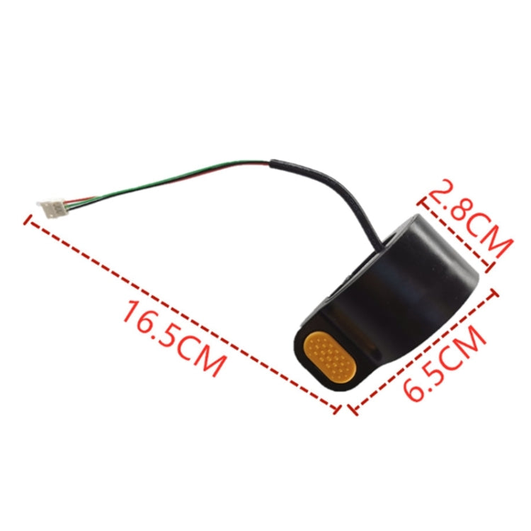 Scooter Thumb Throttle Finger Dial Accelerator for Ninebot MAX G30(Yellow) - Accessories & Parts by buy2fix | Online Shopping UK | buy2fix