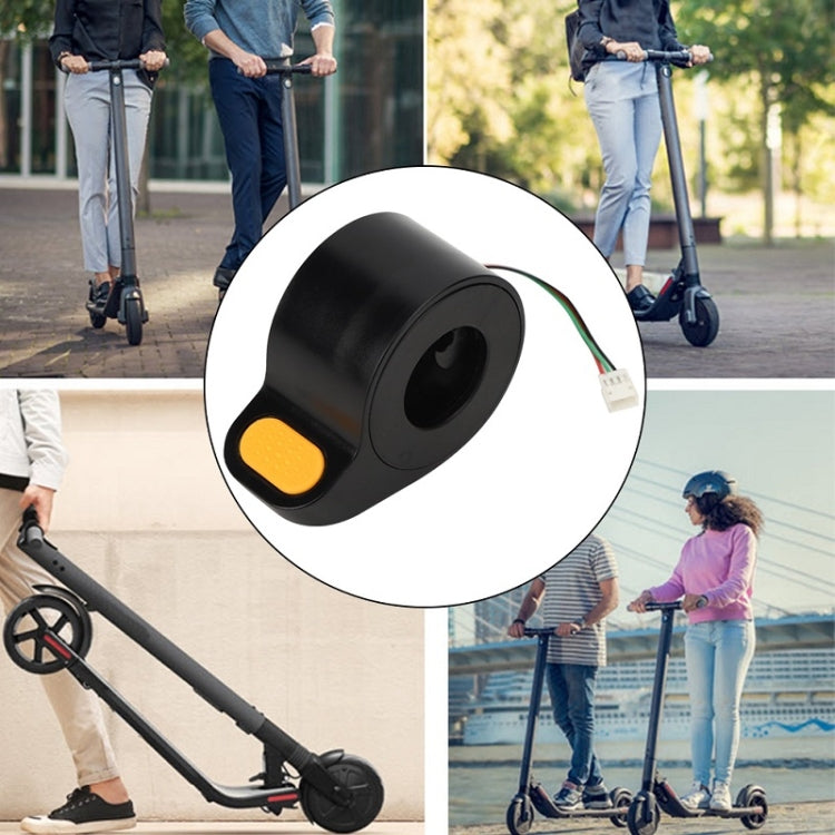 Scooter Thumb Throttle Finger Dial Accelerator for Ninebot MAX G30(Yellow) - Accessories & Parts by buy2fix | Online Shopping UK | buy2fix