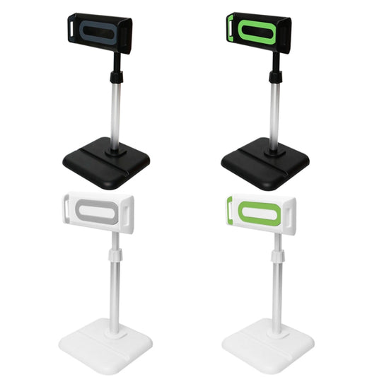 Telescopic Adjustment Live Frame Desktop Tablet Mobile Phone Bracket, Specification: K05 Flat Plate (White Green) by buy2fix