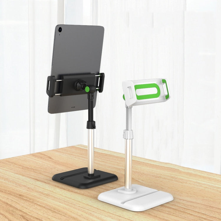 Telescopic Adjustment Live Frame Desktop Tablet Mobile Phone Bracket, Specification: K05 Flat Plate (White Green) - Stand by buy2fix | Online Shopping UK | buy2fix