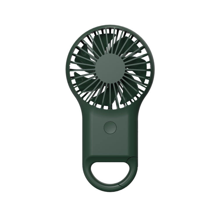 Handheld Pocket Mini Small Fan Portable Charging Outdoor USB Fan With 7 Color Light(ArmyGreen) - Electric Fans by buy2fix | Online Shopping UK | buy2fix