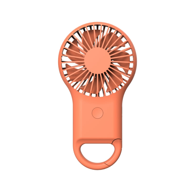 Handheld Pocket Mini Small Fan Portable Charging Outdoor USB Fan With 7 Color Light(Orange) - Electric Fans by buy2fix | Online Shopping UK | buy2fix