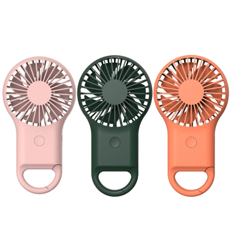 Handheld Pocket Mini Small Fan Portable Charging Outdoor USB Fan With 7 Color Light(Orange) - Electric Fans by buy2fix | Online Shopping UK | buy2fix