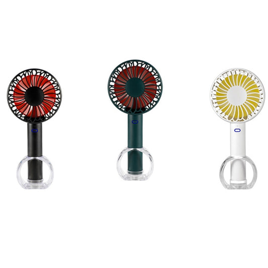 FS-H01 USB Portable Ultra-quiet Large Wind Hand-held Desktop Student Dormitory Household Mini Fan(Green) by buy2fix