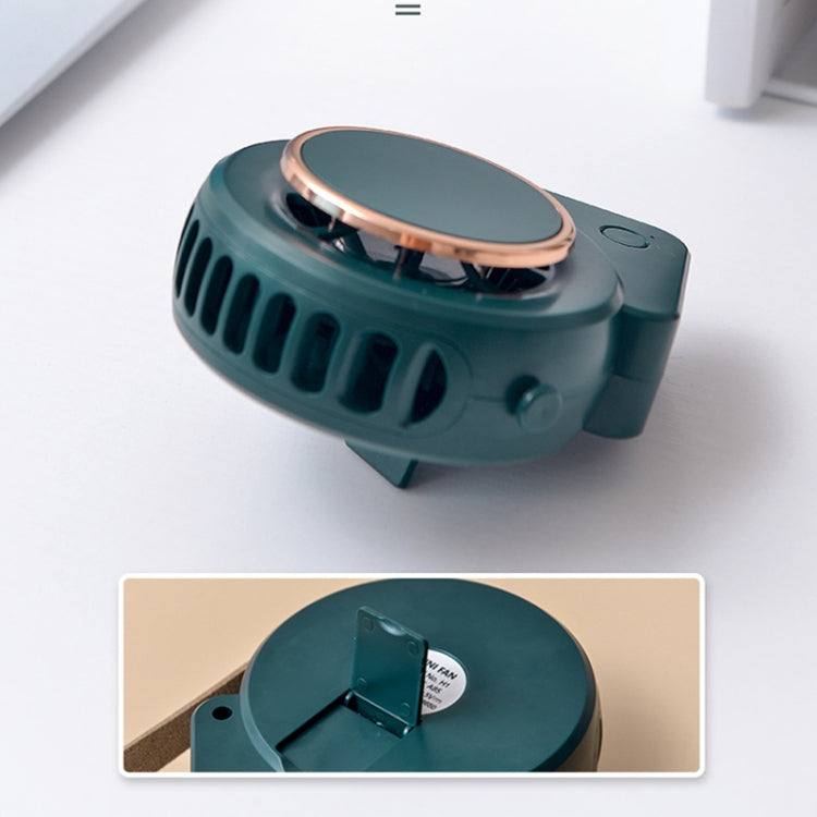 H3 Mini Lazy USB Hanging Neck Fan Student Outdoor Leafless Triangle Fan(Pink) by buy2fix