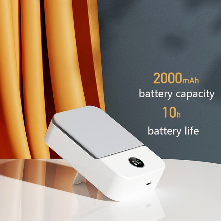 DQ205 Summer Mini Hanging Neck Fan USB Portable Student Silent High Wind Bladeless Fan(White) - Electric Fans by buy2fix | Online Shopping UK | buy2fix