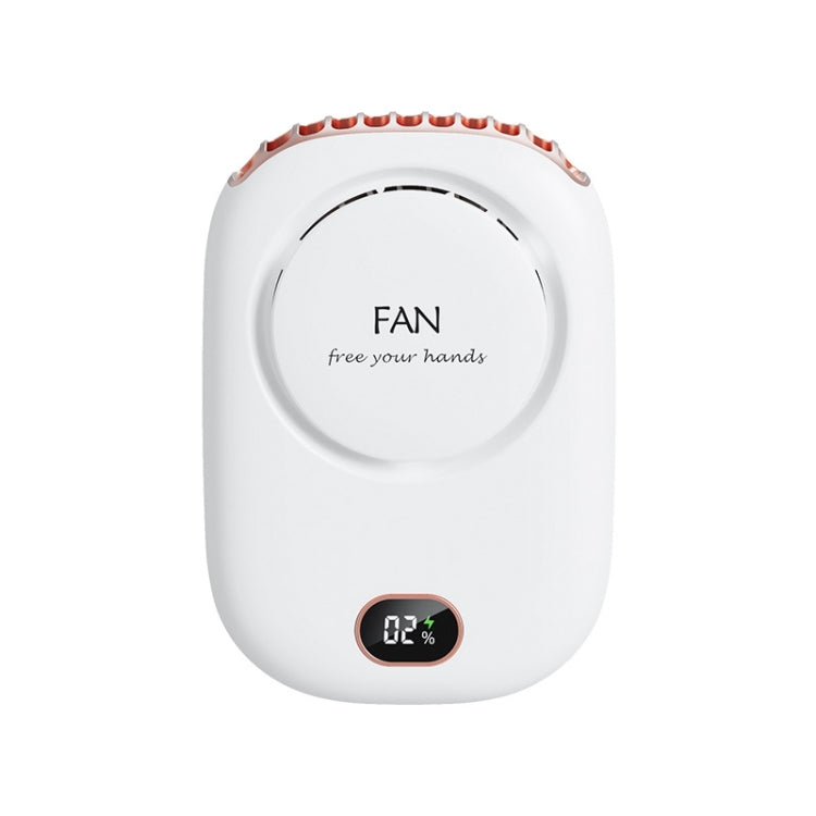 DQ203 Lazy Hanging Neck Fan USB Mini Desktop Large Wind Fan(White) - Electric Fans by buy2fix | Online Shopping UK | buy2fix