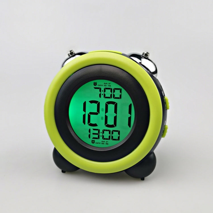 0705 Big Volume Simple Three-Dimensional LED Alarm Clock Mute Luminous Electronic Clock(Black Shell Green) - Novelty Clock by buy2fix | Online Shopping UK | buy2fix