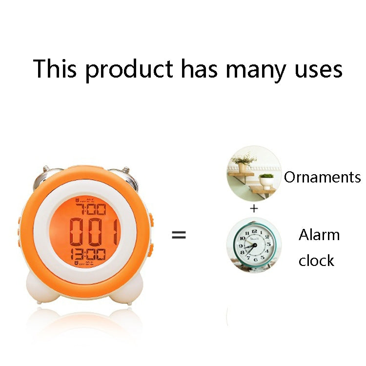 0705 Big Volume Simple Three-Dimensional LED Alarm Clock Mute Luminous Electronic Clock(Black Shell Green) - Novelty Clock by buy2fix | Online Shopping UK | buy2fix