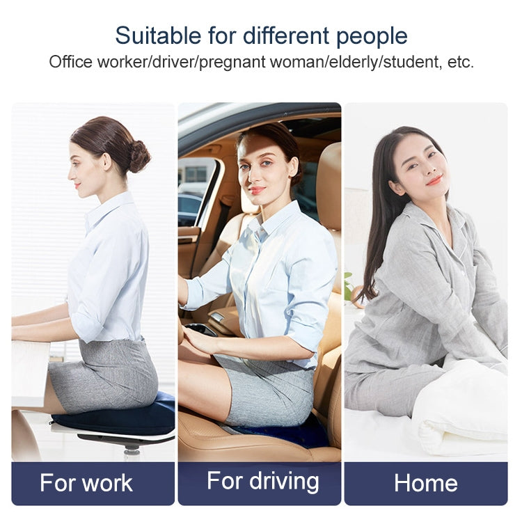 Slow Resilience Memory Foam Office Hip Pad After Hemorrhoids Operation Cushion(Gray) by buy2fix