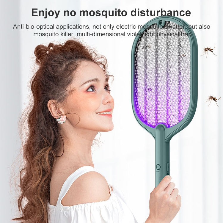 Smart Home Dual-Use Mosquito Swatter Mosquito Killer Fly Swatte(Beige) by buy2fix