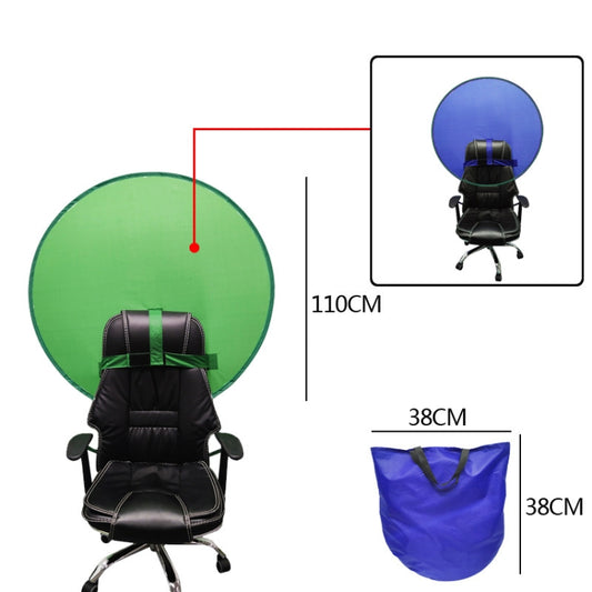 Live E-Sports Background Cloth Folding Background Board, Size: Double Layer M Blue Green 110cm by buy2fix