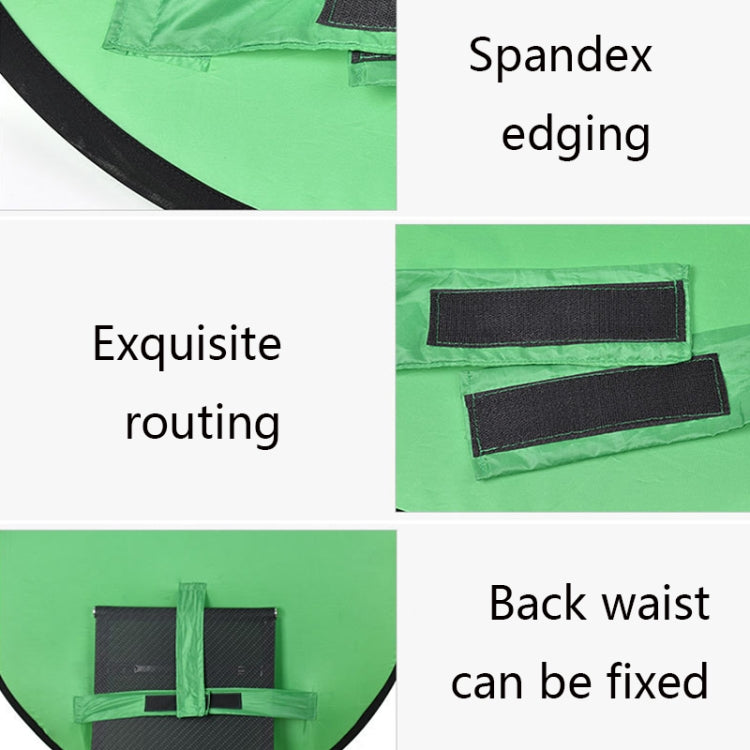 142cm EY-068 Green Background Cloth Folding ID Photo Green Screen Video Backdrop Board For E-Sports Chair - Solid Color by buy2fix | Online Shopping UK | buy2fix