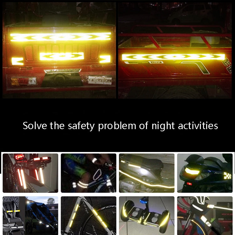 PVC Crystal Color Arrow Reflective Film Truck Honeycomb Guidelines Warning Tape Stickers 5cm x 25m(Blue White) by buy2fix