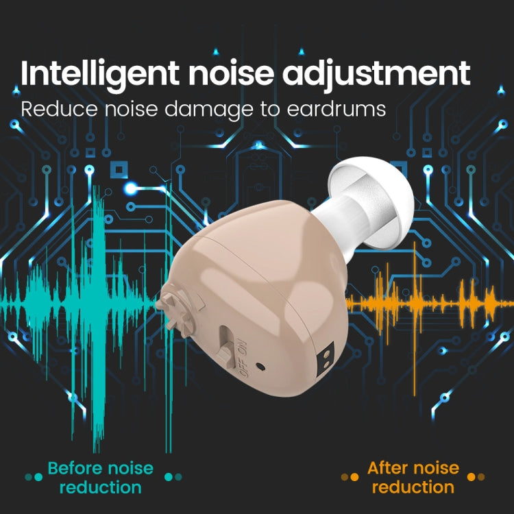 Z-12 Rechargeable In-Ear Sound Amplifier Hearing Aid with USB Cradle Charger - Hearing Aids by buy2fix | Online Shopping UK | buy2fix