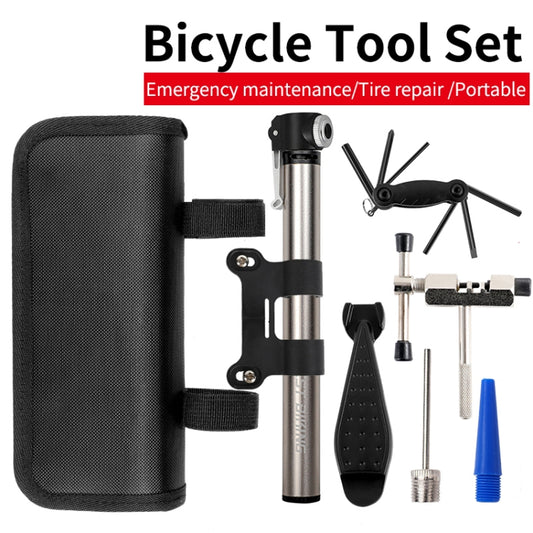 Bicycle Repair Kit Repair Set Bicycle Mountain Road Tire Tool Pump Riding Equipment by West Biking