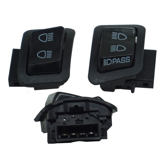 4 PCS Electric Car Scooter Motorcycle Far Near Dimming Lights With Overload Light Switch by buy2fix